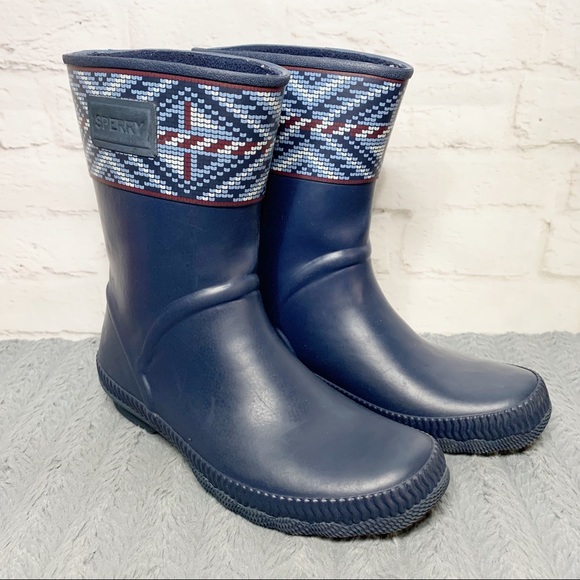 sperry women's saltwater current rain boots